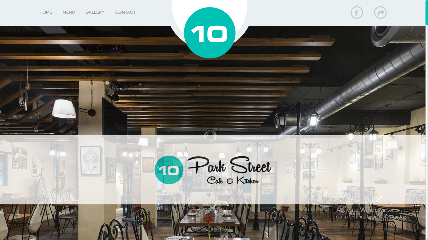 10 Park Street Website Designing Restaurant